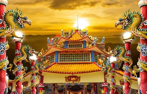 Dragon palace Stock Photos