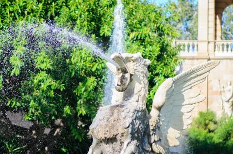 A dragon in a park Stock Photos