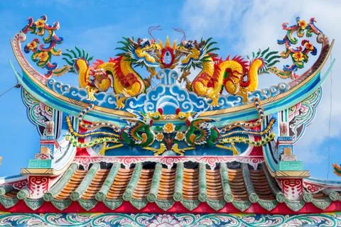 Dragon pavilion Stock Photos