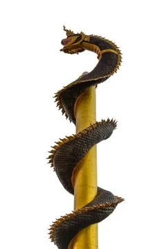 Dragon pillars Stock Photos