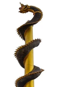 Dragon pillars Stock Photos