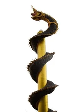 Dragon pillars Stock Photos