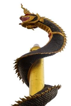 Dragon pillars Stock Photos