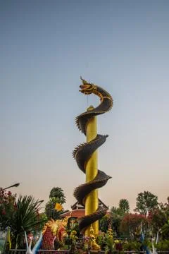 Dragon pillars Stock Photos