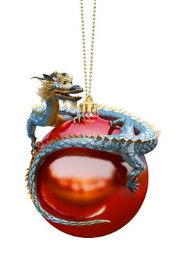 Dragon red ball Stock Illustration