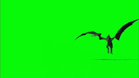 Dragon Roaring on Green Screen 13 Stock Footage 237156169