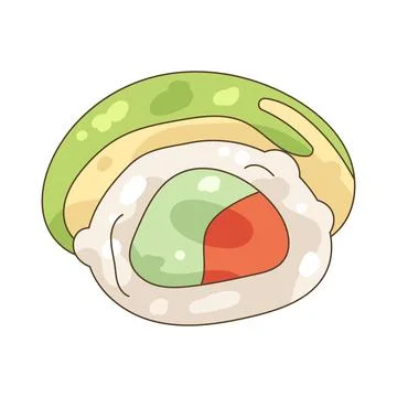 Dragon roll Иллюстрация