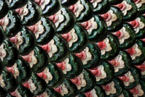 Dragon scale pattern Stock Photos