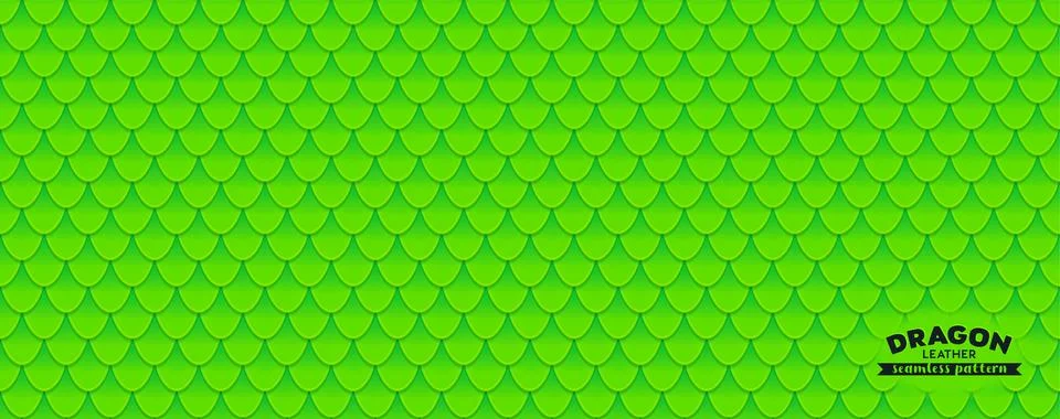 Dragon scale seamless pattern. Green Seamless texture background Stock Illustration