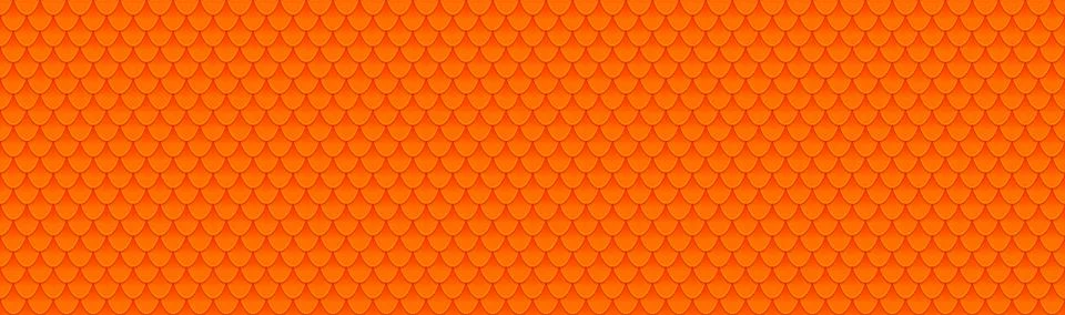 Dragon scale seamless pattern. Orange Seamless texture background Illustrazione stock