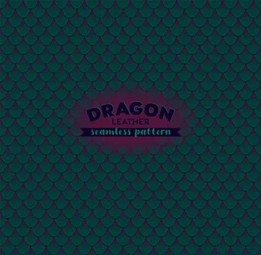 Dragon scale seamless pattern. Seamless texture background Stock Illustration