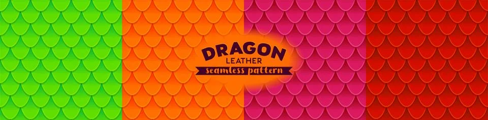Dragon scale seamless pattern. Seamless texture background Stock Illustration