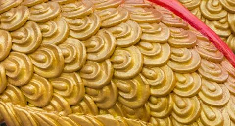 Dragon scales pattern or dragon statue 스톡 사진