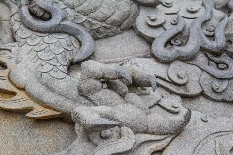 Dragon sculpture Stock Photos