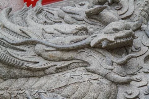 Dragon sculpture Fotos Stock