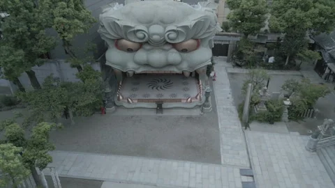 Dragon Shrine close up Stock Footage 283375819