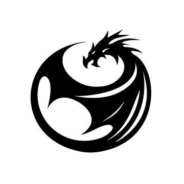Dragon Silhouette Vector Stock Illustration