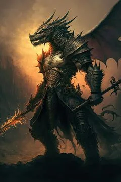 Dragon slayer Stock Illustration