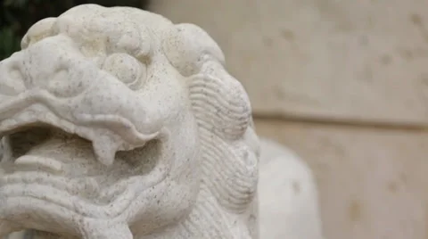 Dragon Statue Dolly / Slider Shot Stock Footage 37277989