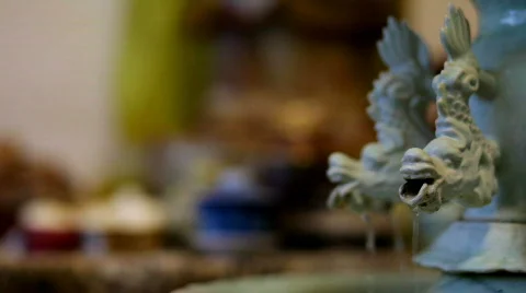 Dragon Statue Stock Footage 585109