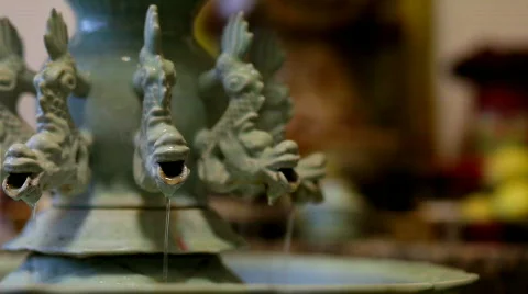 Dragon Statue Stock Footage 585114