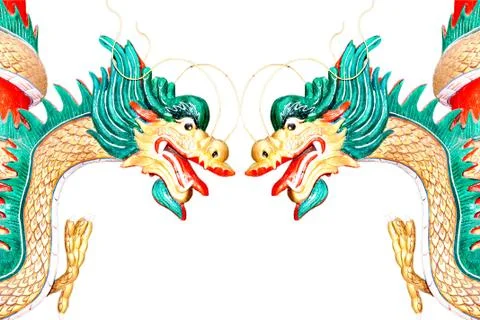 Dragon statue. Stock Photos