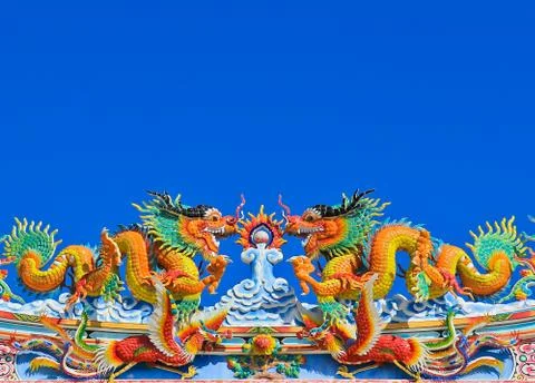 Dragon statue Stock Photos