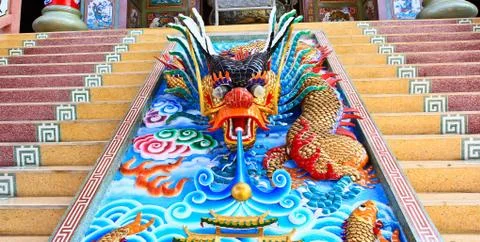 Dragon statue Stock Photos