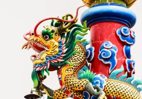 The dragon statue Stock Photos