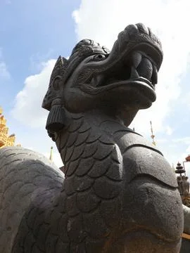 A dragon statue Stock Photos