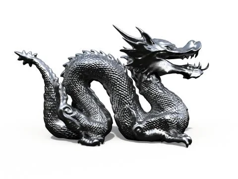 Dragon Stature iron Illustrazione stock