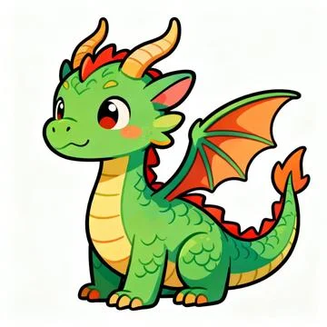Dragon Sticker Stock-Illustration