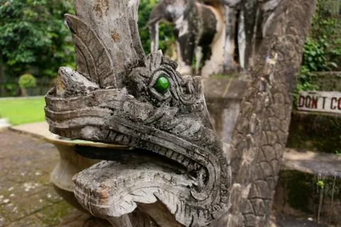 Dragon stone statue Stock Photos