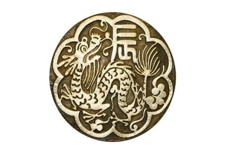 Dragon stucco Stock Photos