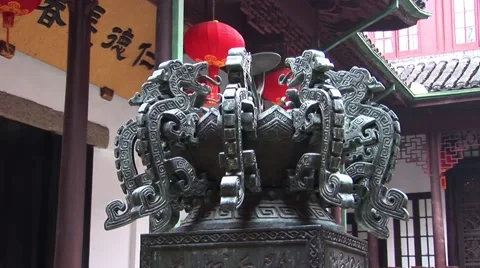 Dragon Temple China Video stock 47293684