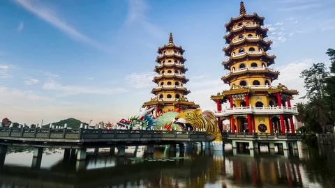 Dragon Tiger Tower Stock-Footage 72665926