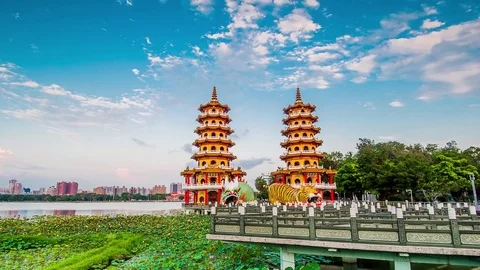 Dragon Tiger Tower Stock-Footage 72667952