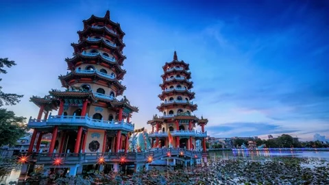 Dragon Tiger Tower Stock-Footage 196983376