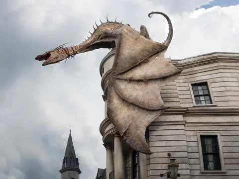 Dragon at universal studios florida Stock Photos