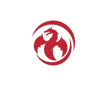 Dragon vector icon illustration Stock Illustration