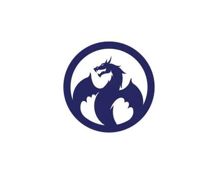 Dragon vector icon illustration Stock Illustration