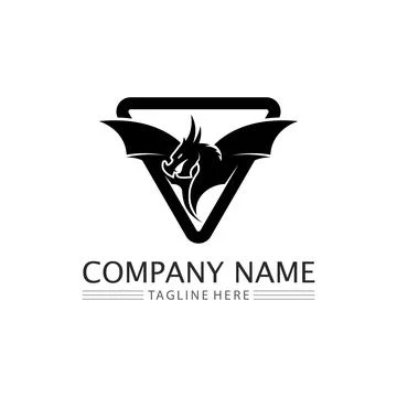 Dragon vector icon illustration Stock Illustration