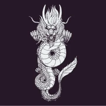 Dragon vector Stock Illustration