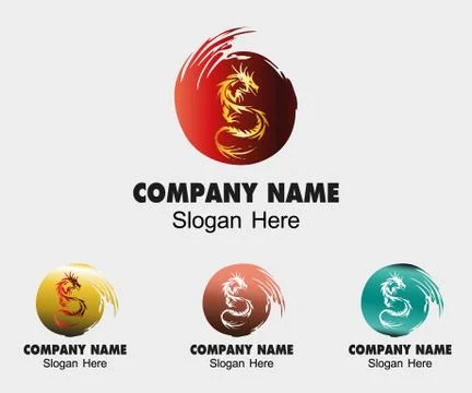 Dragon Vector Symbol Stock Illustration