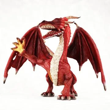 Dragon Warrior Toy - High Poly 3D Model
