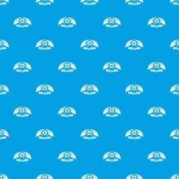 Dragon wing pattern seamless blue 스톡 일러스트