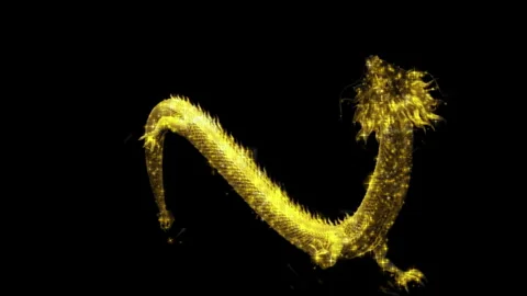 Dragon2 RGB Alpha Video stock 251561241