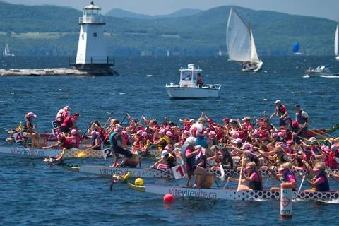 Dragonboat races. Stock Photos