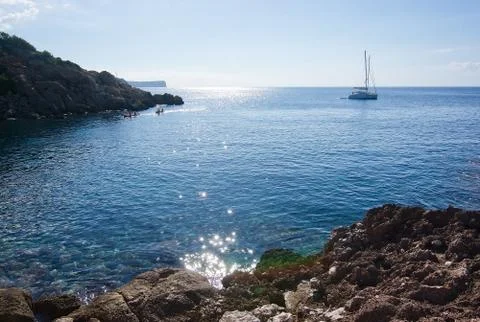 Dragonera seascape view Stock Photos