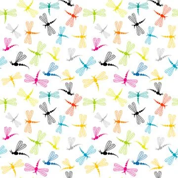 Dragonfly background Stock Illustration